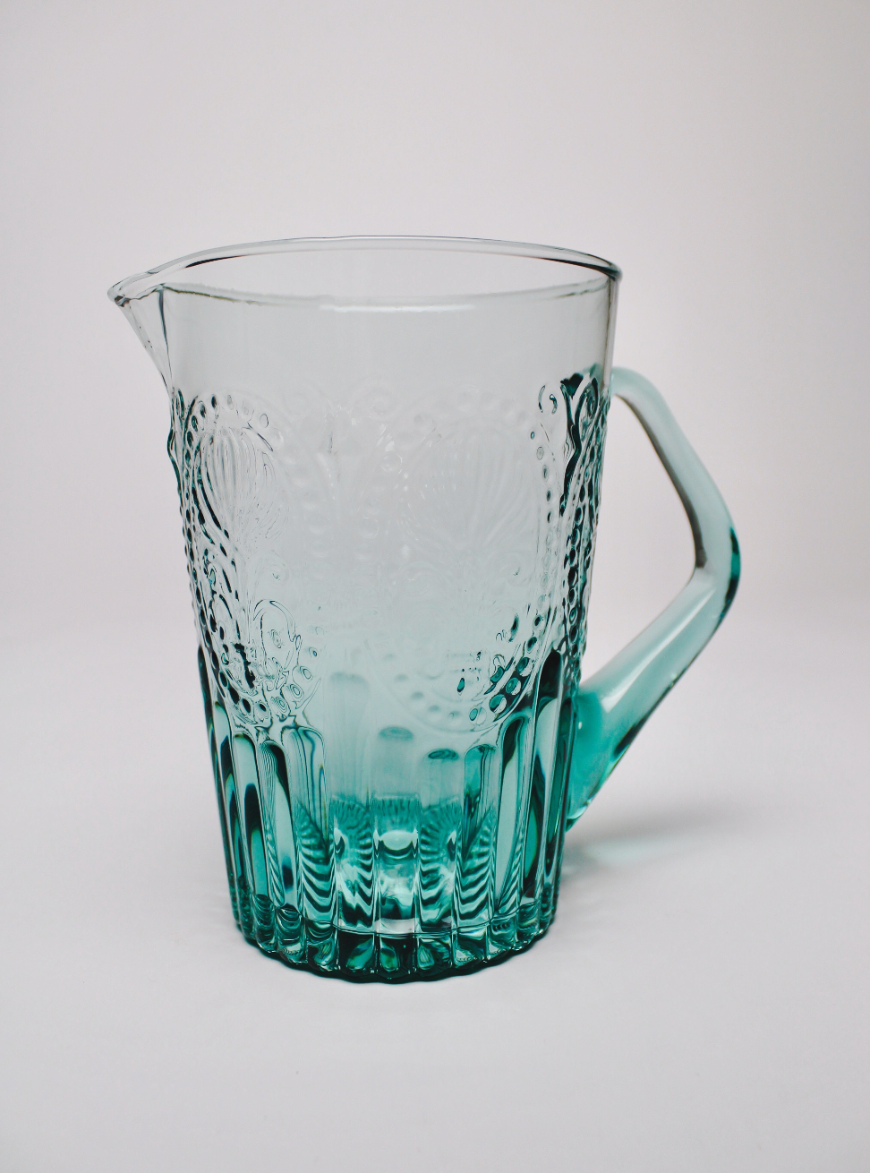 Floraison Glass Pitcher - Blue