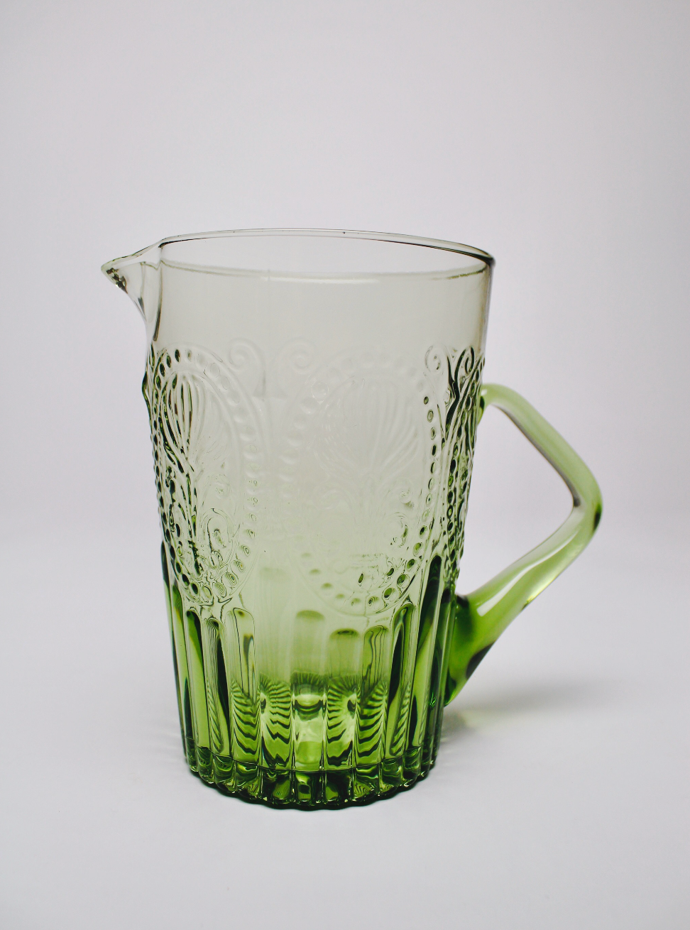 Floraison Glass Pitcher - Green