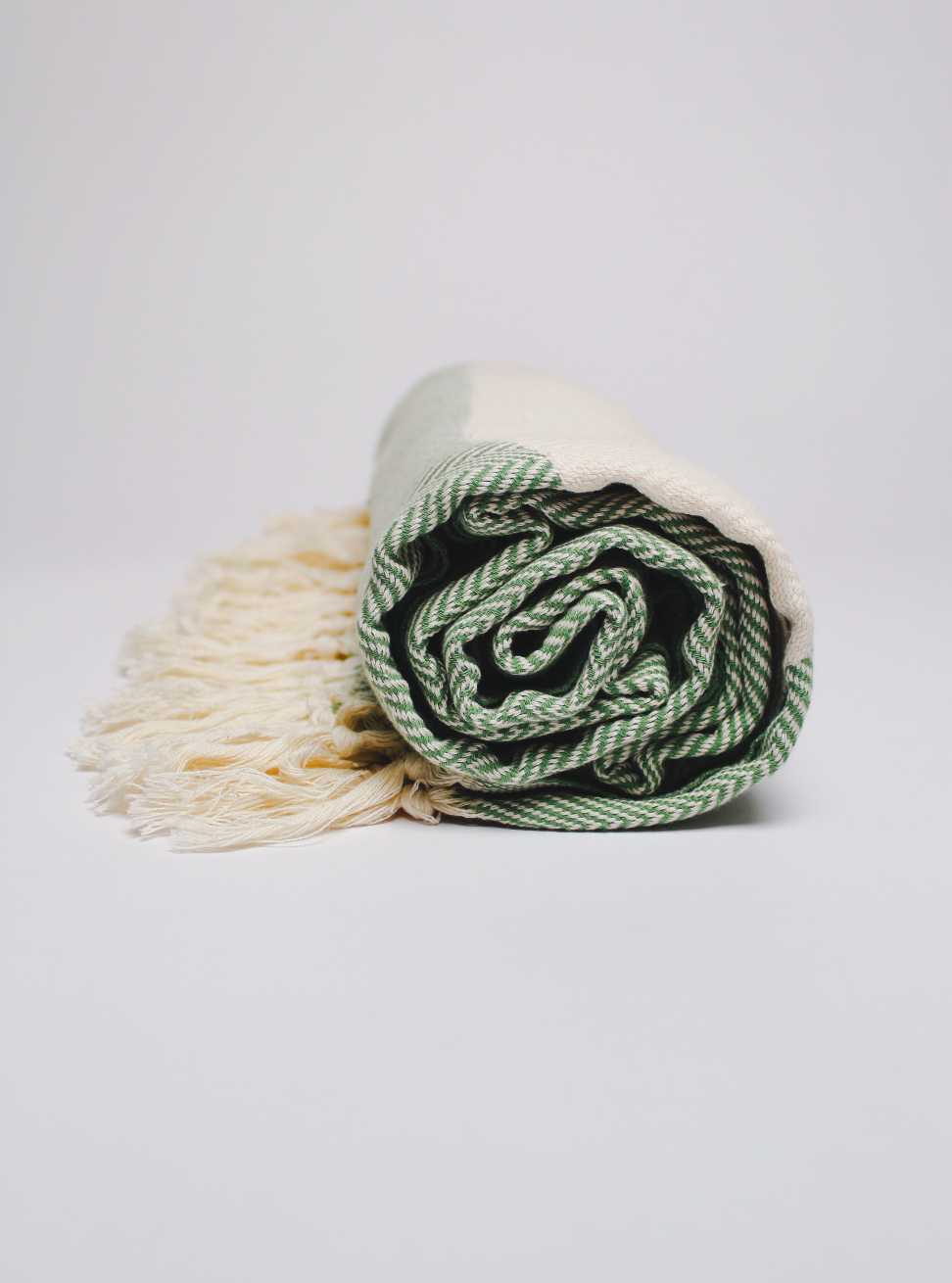 Marmara Herringbone Throw - Green