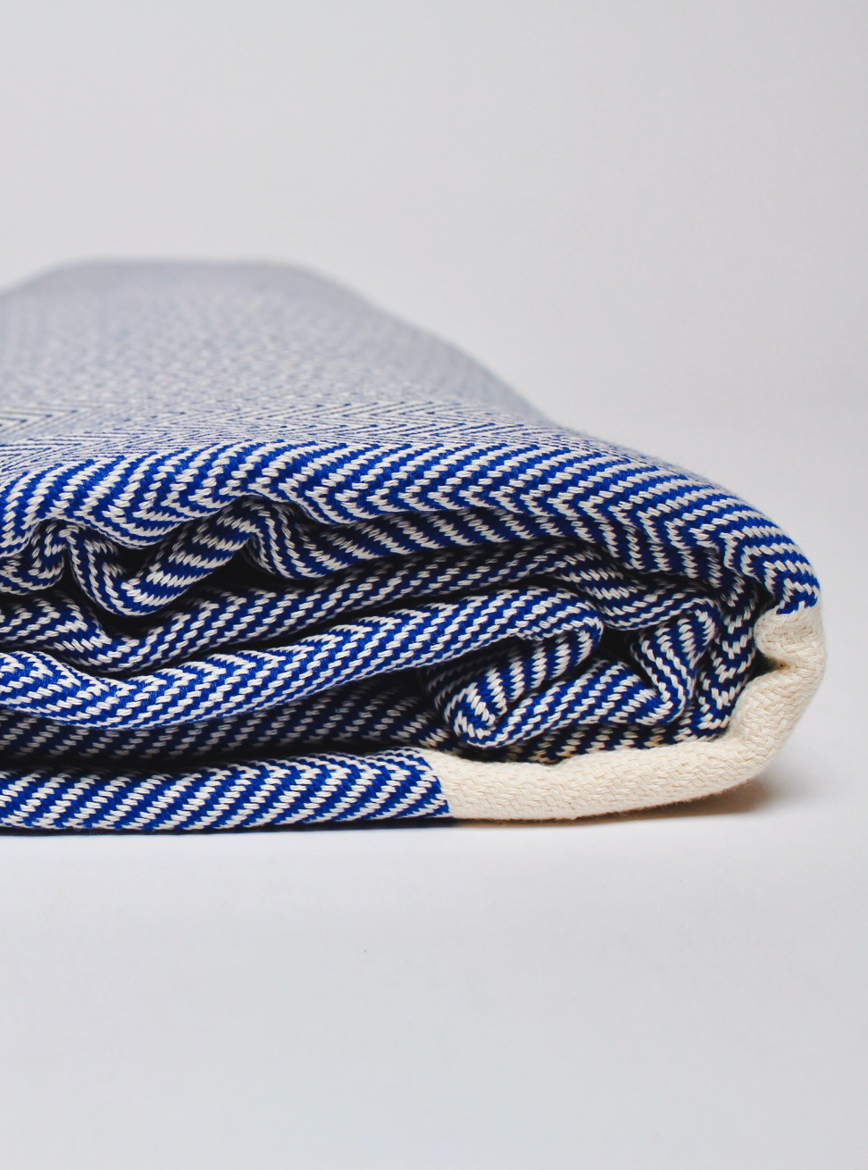 Marmara Herringbone Throw - Blue