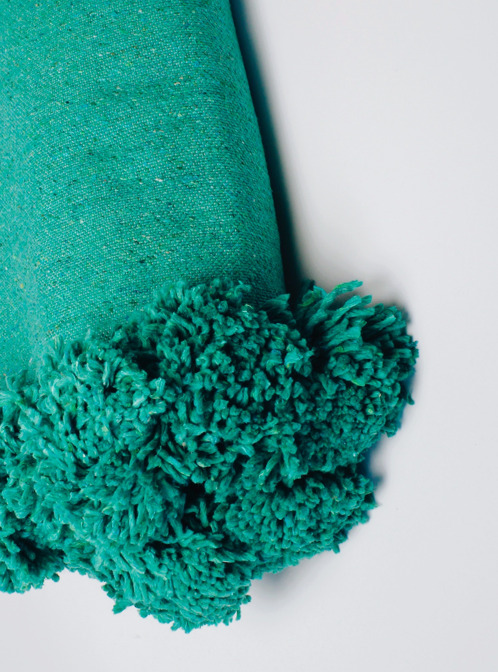 Pom Blanket - Emerald